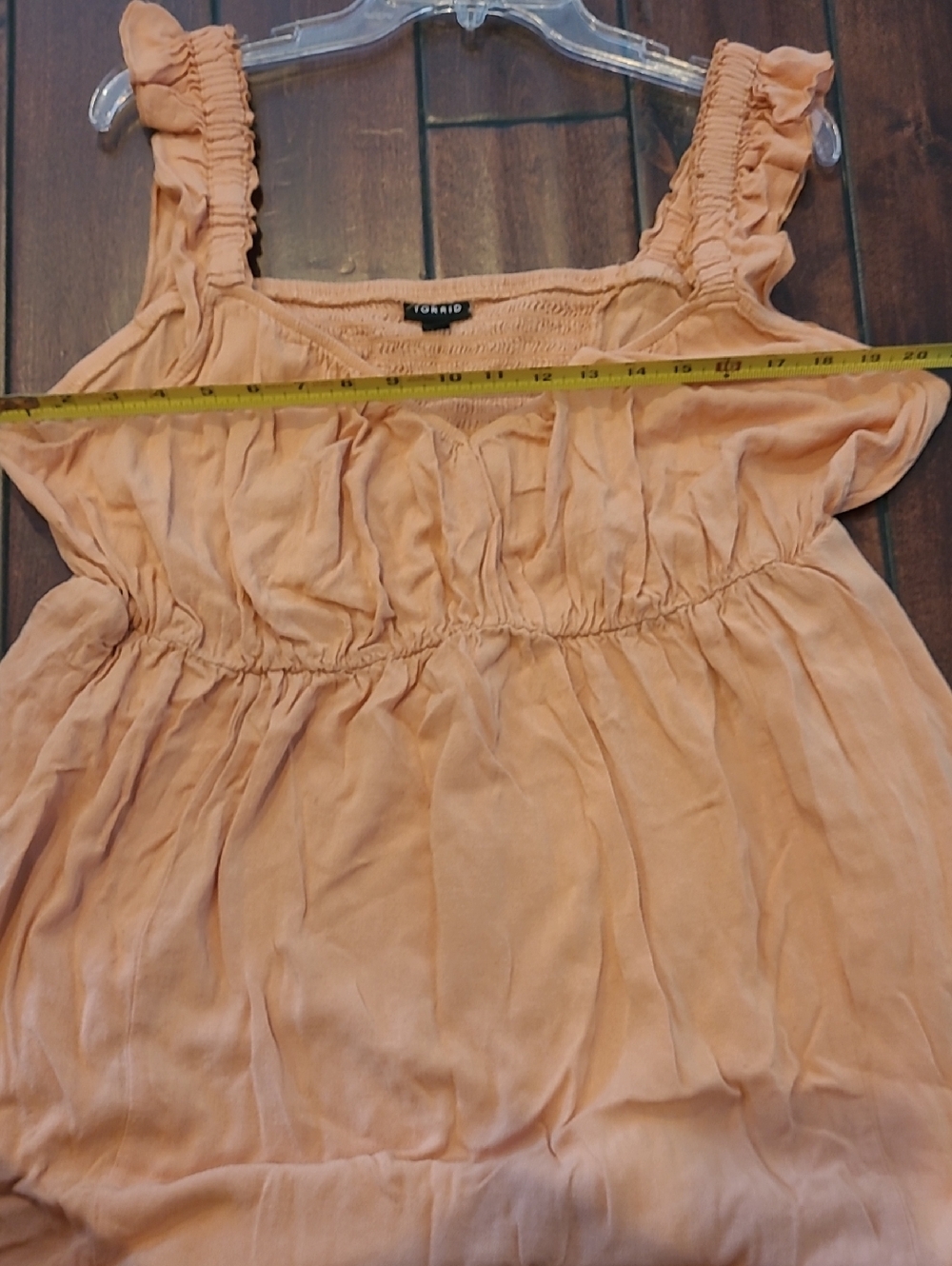 Torrid Peach Sleeveless Ruffled Strap Maxi Dress Size 3x - Picture 9 of 11